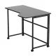 Maclean MC-1250 L/B Folding L-Shape Desk, 100x65cm, Black