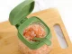 Glass Spice Jar with Handle and Spoon 300ml, green