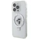 Karl Lagerfeld iPhone 15 Pro Max Case Ring Stand Karl&Choupette MagSafe, White