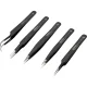 KNIPEX 92 00 01 ESD Universal ESD Tweezers Set, 5 Pcs
