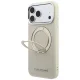 Karl Lagerfeld Ring Stand 360 case for iPhone 18 Pro / 17 Pro, beige