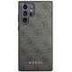 Guess 4G Metal Gold Logo vāciņš Samsung Galaxy S23 Ultra pelēks