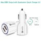 Maclean MCE478 W Car Charger, 2x USB, QC 3.0, 30W, White