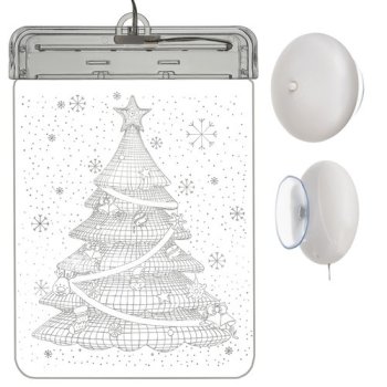 Stained Glass Led 3D- Christmas Tree