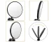 Bicycle Rearview Mirror, Handlebar Mount, Convex, 360°, Black