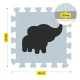 4Fizjo Foam Puzzle Play Mat 150x150 cm, Blue/Grey