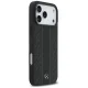 Mercedes iPhone 17 Pro Max Case Leather Laurel Leaves Stripes MagSafe, Black