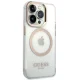 Guess Metal Outline MagSafe Case for iPhone 14 Pro Max - Gold