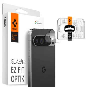 Spigen Optik.tR Ez Fit camera tempered glass for Google Pixel 9 Pro XL (2-pack)