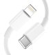Tech-Protect C20W USB-C PD 20W / USB-A QC 3.0 Charger with USB-C / Lightning Cable - White
