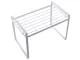 Single level metal shelf for kitchen countertop organizer loft stand