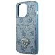 Guess 4G Triangle Logo Cardslot vāciņš iPhone 13 / 13 Pro - Zils