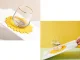 Silicone Coaster / Pot Pad, Flower Design, 5x5 cm