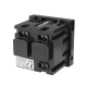 Maclean MCE719B Type F (Schuko) Flush-Mounted Socket Module for Glass Frames, 250 V / 16 A, Black