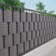 Fence strip TENAX FLEXI 2.05x0.19 m, 1000 g/m², Dark grey / Light grey