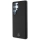 Mercedes Leather Debossed Lines MagSafe Case for Samsung Galaxy S25 Ultra, Black