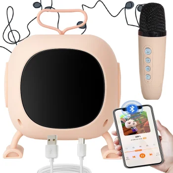 F23A Bluetooth Karaoke Speaker with Microphone & RGB LED