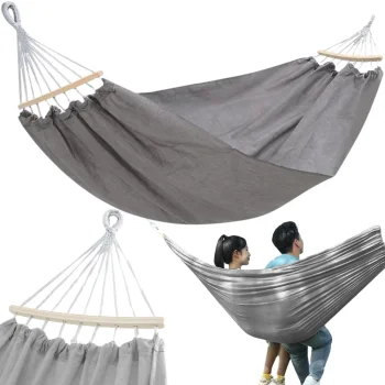 Double Garden Hammock XXL with Cover and Fixing Ropes