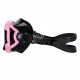 Panoramic Snorkeling Mask and Dry Top Snorkel Set, pink-black