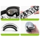 Qunature Panda Ski Goggles for Kids, Black/White
