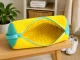 Shoe Washing Bag with Microfiber, Yellow-Mint