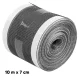 Self-Adhesive Shower Drain Anti-Clog Tape 7cm x 10m, Grey