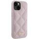Guess iPhone 15 Case Quilted Metal Logo, Pink