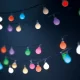 Forever Light SFB62 Solar LED String Lights 6.5m 30 Milky Balls, Colorful