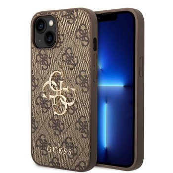 Guess GUHCP15S4GMGBR iPhone 15 6.1" brown/brown hardcase 4G Big Metal Logo