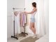 Adjustable Telescopic Clothes Rack Hanger on Wheels