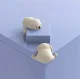 Dog Shaped Corner Protectors, 4 pcs, Beige