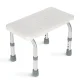 4Fizjo Bath and Shower Stool / Step, White/Grey