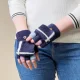 Women\'s / Children\'s Winter Convertible Phone Mitten Gloves - Black