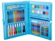 Art Drawing Set in a Suitcase, 68 Pieces, Blue