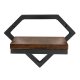 ModernHome Wall Mounted Plant Shelf Diamond Shaped Floating Shelf for Indoor Plants Loft