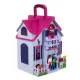 Iso Trade Foldable Dollhouse with Furniture and Figures
