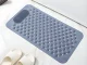 Non-Slip Shower Mat with Massaging Surface and Foot Scrubber for Bathroom Safety, Gray