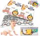 Double-sided Foldable Foam Play Mat Pad Rug for Kids, Street/Animals, 198x179cm