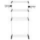 Massido Delia Vertical Clothes Drying Rack, 15 m, White