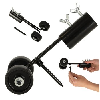 Crevice Weeding Tool with Wheels for Patios and Driveways