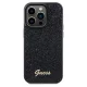 Guess iPhone 14 Pro Case Disco Script Metal, Black