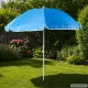Folding Beach and Garden Umbrella with UV Filter, 170 cm
