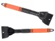 Car Window Ice Scraper, Plastic, Orange/Black