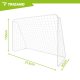 Kids Metal Soccer Goal Trizand 213x150x90 cm Backyard Net, white