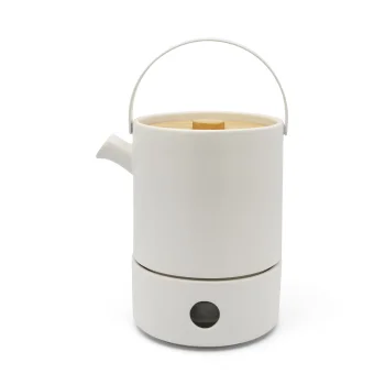Bredemeijer Umea 142010 1.2L Tea Set with Warmer, White