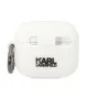 Karl Lagerfeld Silicone Choupette Head 3D Case for AirPods 3, White