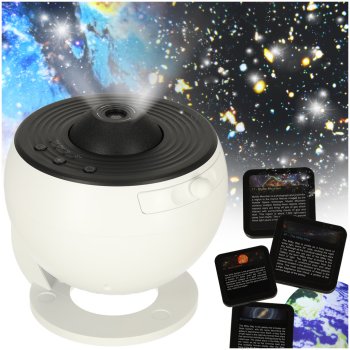 Star Projector Galaxy Night Light LED Planetarium with 12 Discs 360° Timer USB