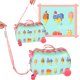Kids Travel Luggage Carry Bag Ride On Suitcase Trolley, Ice Cream