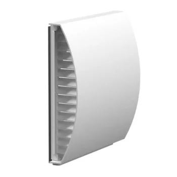 Curved Rain Shield for Single Room ERV Ventilator, White