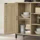 Sideboard Storage Cabinet with Adjustable Shelves for Living Room, Sonoma Oak